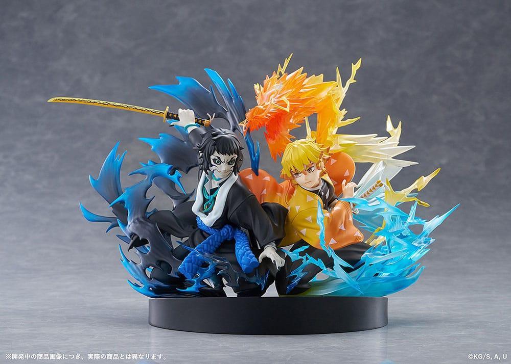 Demon Slayer: Kimetsu no Yaiba PVC Figur Zenitsu Agatsuma & Kaigaku 15 cm Aniplex