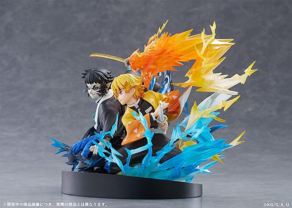 Demon Slayer: Kimetsu no Yaiba PVC Figur Zenitsu Agatsuma & Kaigaku 15 cm Aniplex