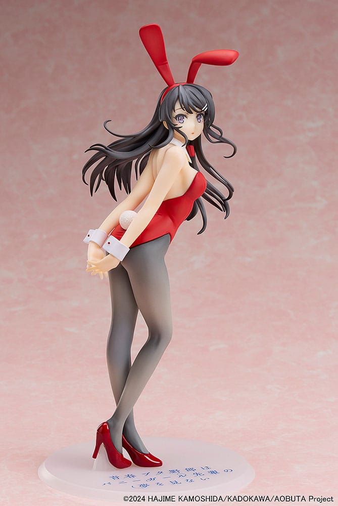 Rascal Does Not Dream of Bunny Girl Senpai Figur 1/7 Mai Sakurajima Red Bunny Girl Ver. 27 cm Aniplex