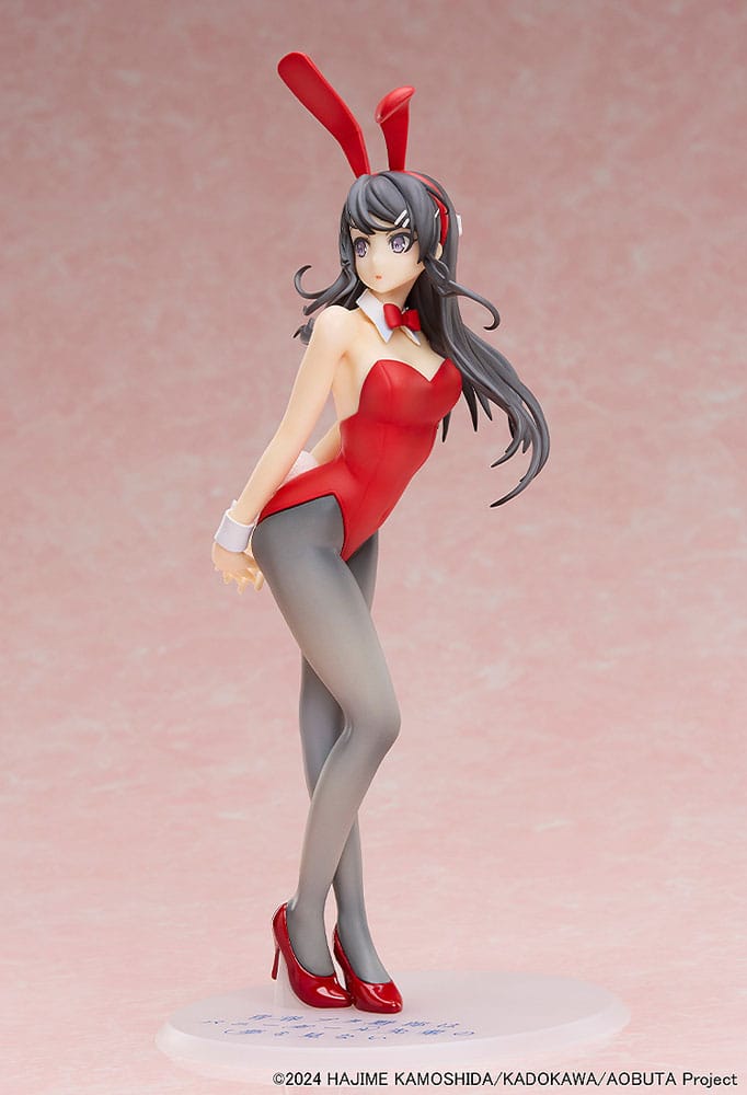 Rascal Does Not Dream of Bunny Girl Senpai Figur 1/7 Mai Sakurajima Red Bunny Girl Ver. 27 cm Aniplex