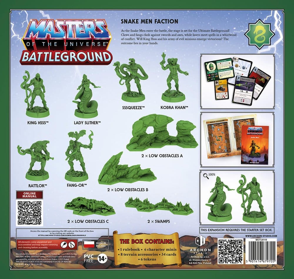 Masters of the Universe: Battleground Tärningsspel Våg 8: Snake Men Fraktion *Engelsk Version*