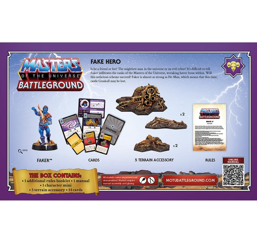 Masters of the Universe: Battleground Minatyrspel Våg 9: Ondskefulla Krigare Fraktion *Engelsk version*