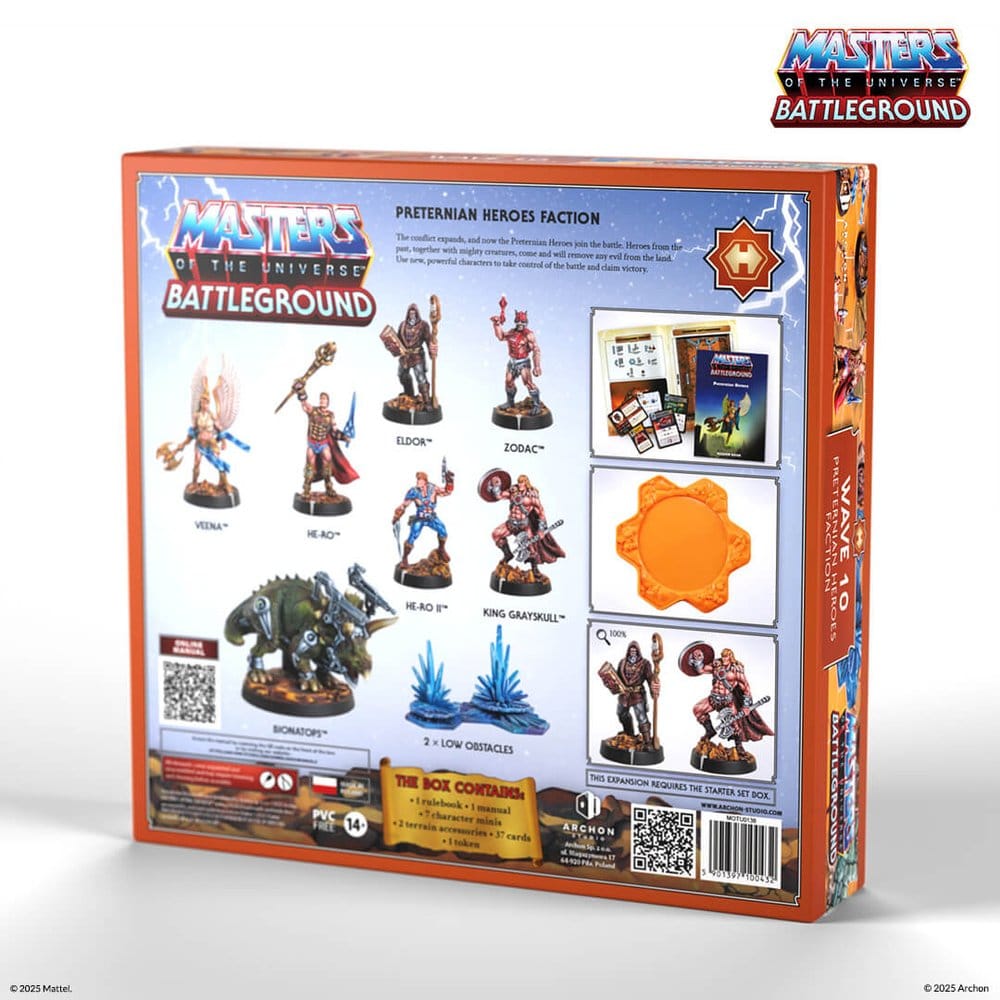 Masters of the Universe: Battleground Miniatyrspel Våg 10: Fraktionen Preternianiska Hjältar *Engelsk Version*