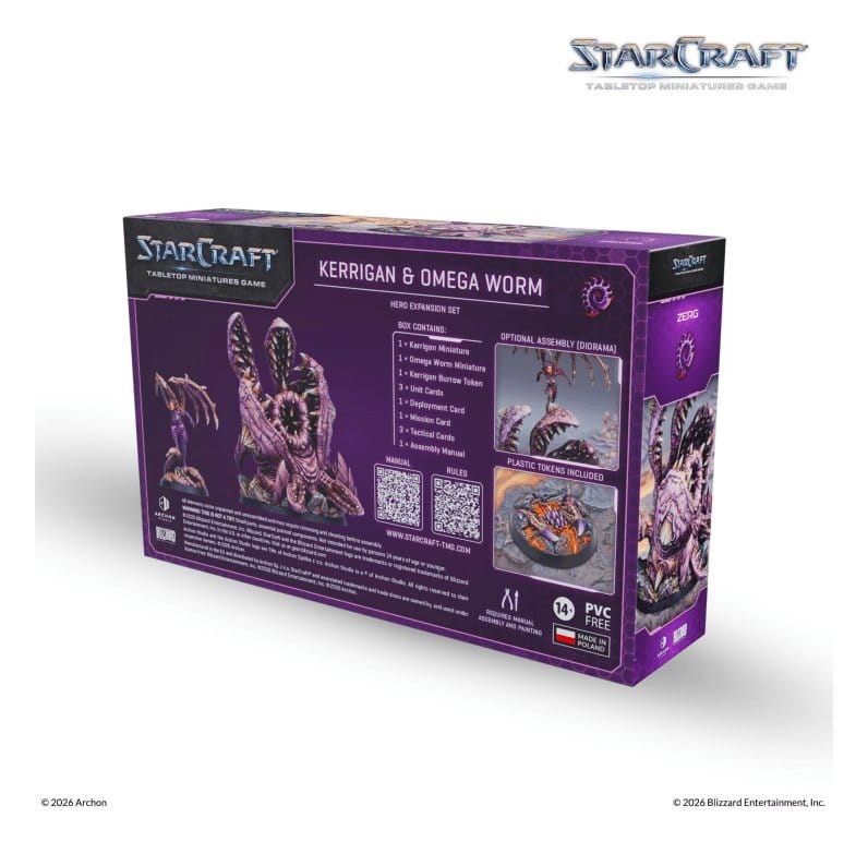 StarCraft TMG Hero Expansion Set Zerg: Kerrigan & Omega Worm
