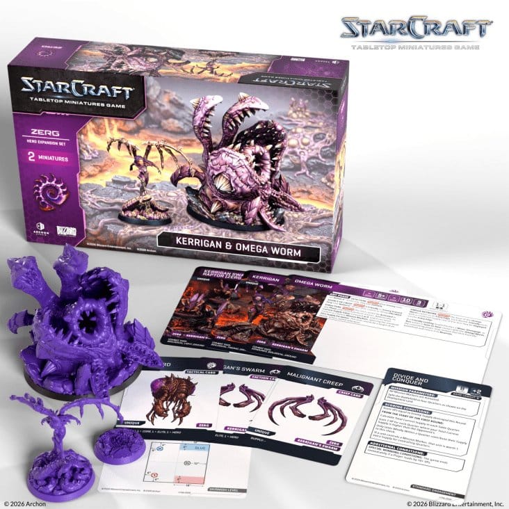 StarCraft TMG Hero Expansion Set Zerg: Kerrigan & Omega Worm