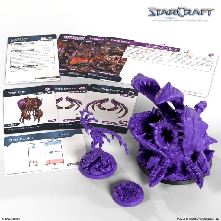 StarCraft TMG Hero Expansion Set Zerg: Kerrigan & Omega Worm