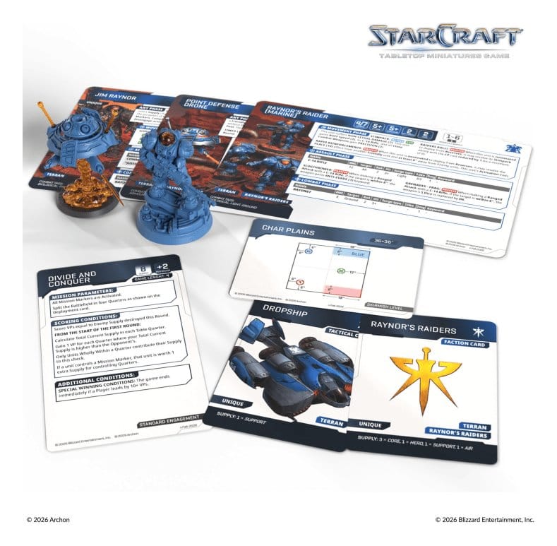 StarCraft TMG Hero Expansion Set Terran: Jim Raynor & Point Defense Drone