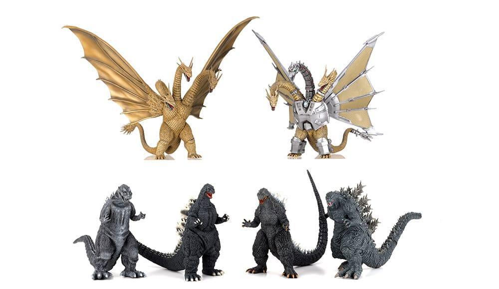 Godzilla Generations Gekizou PVC Statyer 8-9 cm Assortiment Art Spirits
