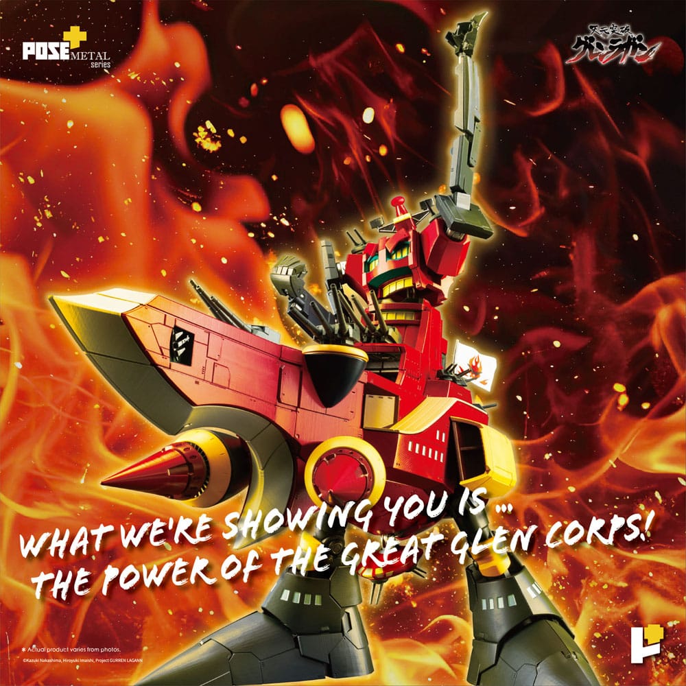 Tengen Toppa Gurren Lagann POSE+METAL series Figur Dai-Gurren 33 cm Art Storm