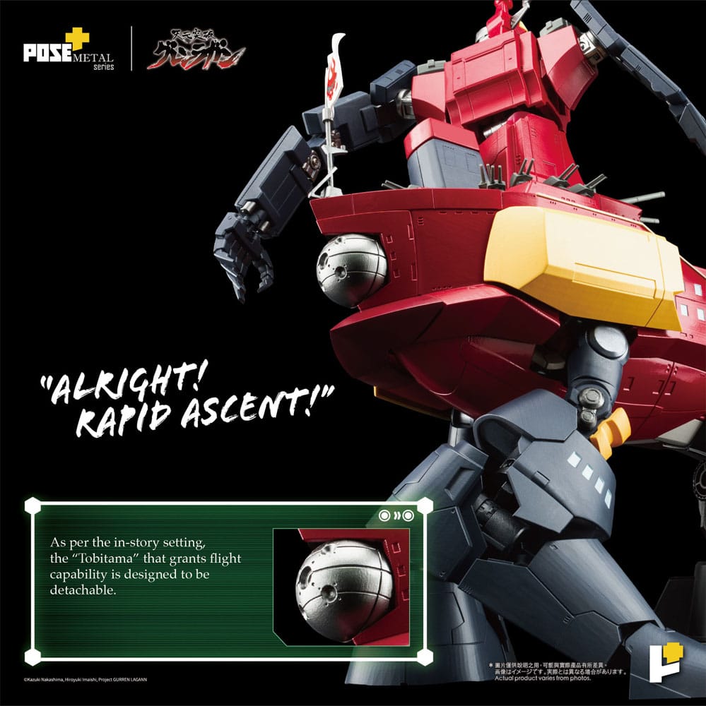 Tengen Toppa Gurren Lagann POSE+METAL series Figur Dai-Gurren 33 cm Art Storm