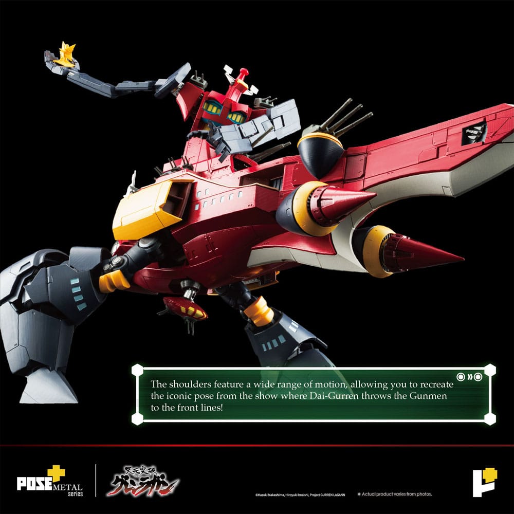 Tengen Toppa Gurren Lagann POSE+METAL series Figur Dai-Gurren 33 cm Art Storm