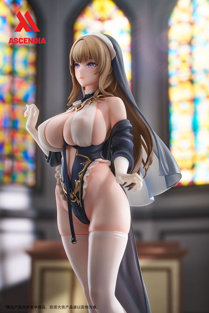 Original Character PU Statues 2-Pack 1/6 Lily Nun & Emily Nurse Illustration by Chowbie 26 cm