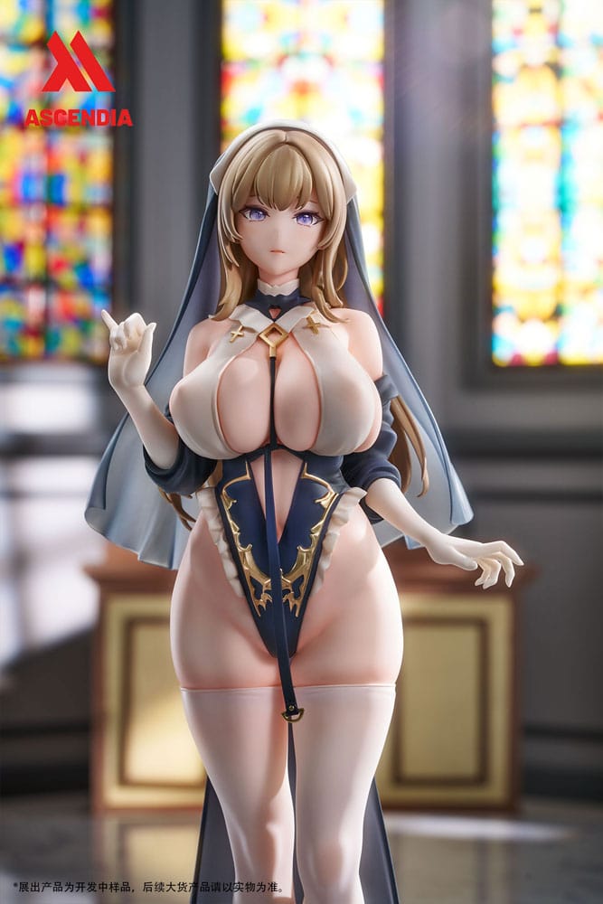 Original Character PU Statues 2-Pack 1/6 Lily Nun & Emily Nurse Illustration by Chowbie 26 cm