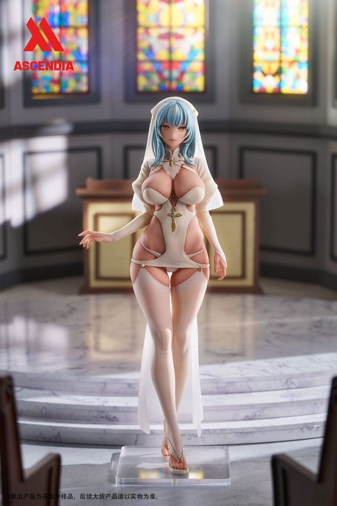 Original Character PU Statues 2-Pack 1/6 Lily Nun & Emily Nurse Illustration by Chowbie 26 cm