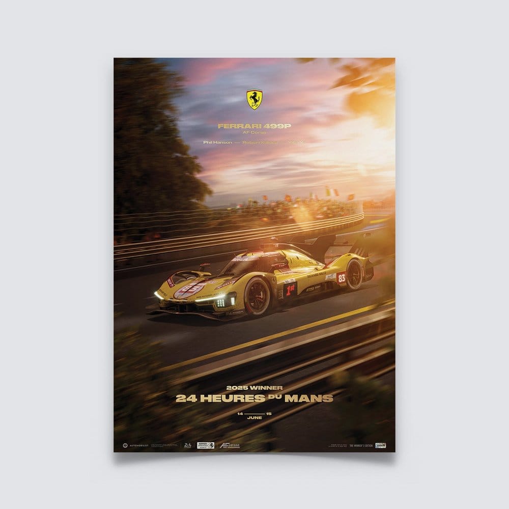 Ferrari AF Corse Puzzle 499P 24 Heures du Mans 2025 Winner (1000 Pieces) 48 x 68 cm