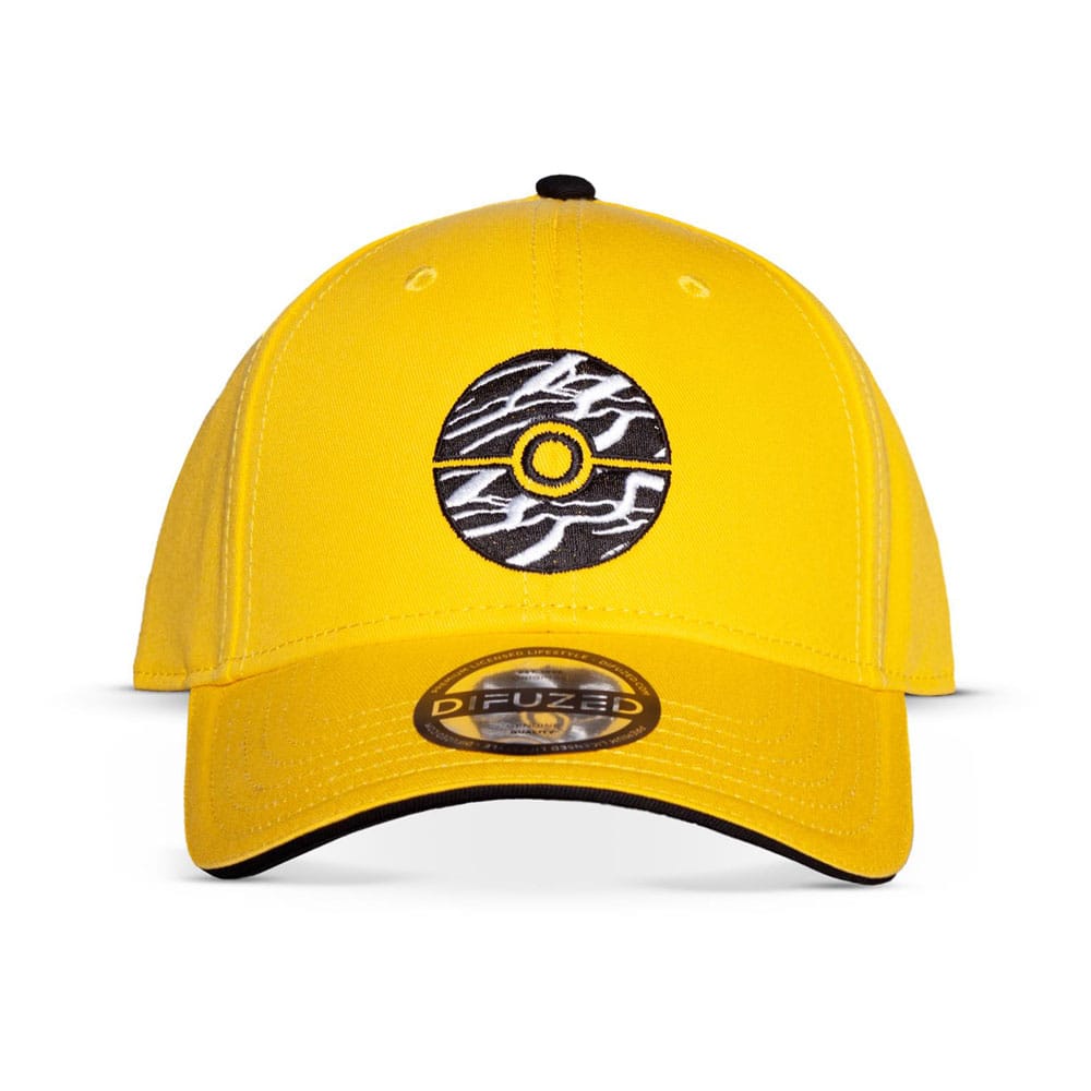 Pokémon Curved Bill Cap - Pokéball Gul Difuzed