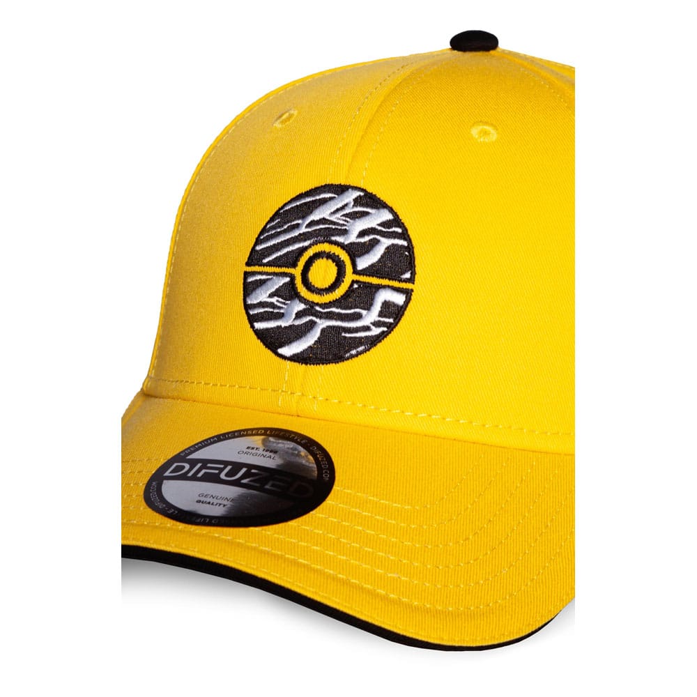 Pokémon Curved Bill Cap - Pokéball Gul Difuzed