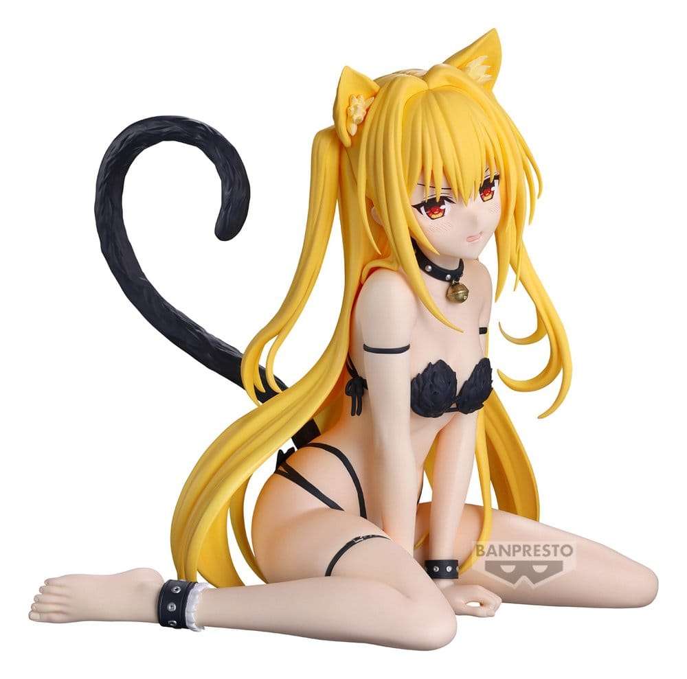 To Love Ru Darkness Nyarls Collection PVC Figure Konjiki no Yami Sitting Version 13 cm
