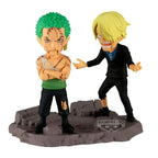 One Piece WCF Log Stories PVC Figur Roronoa Zoro & Sanji 8 cm Banpresto