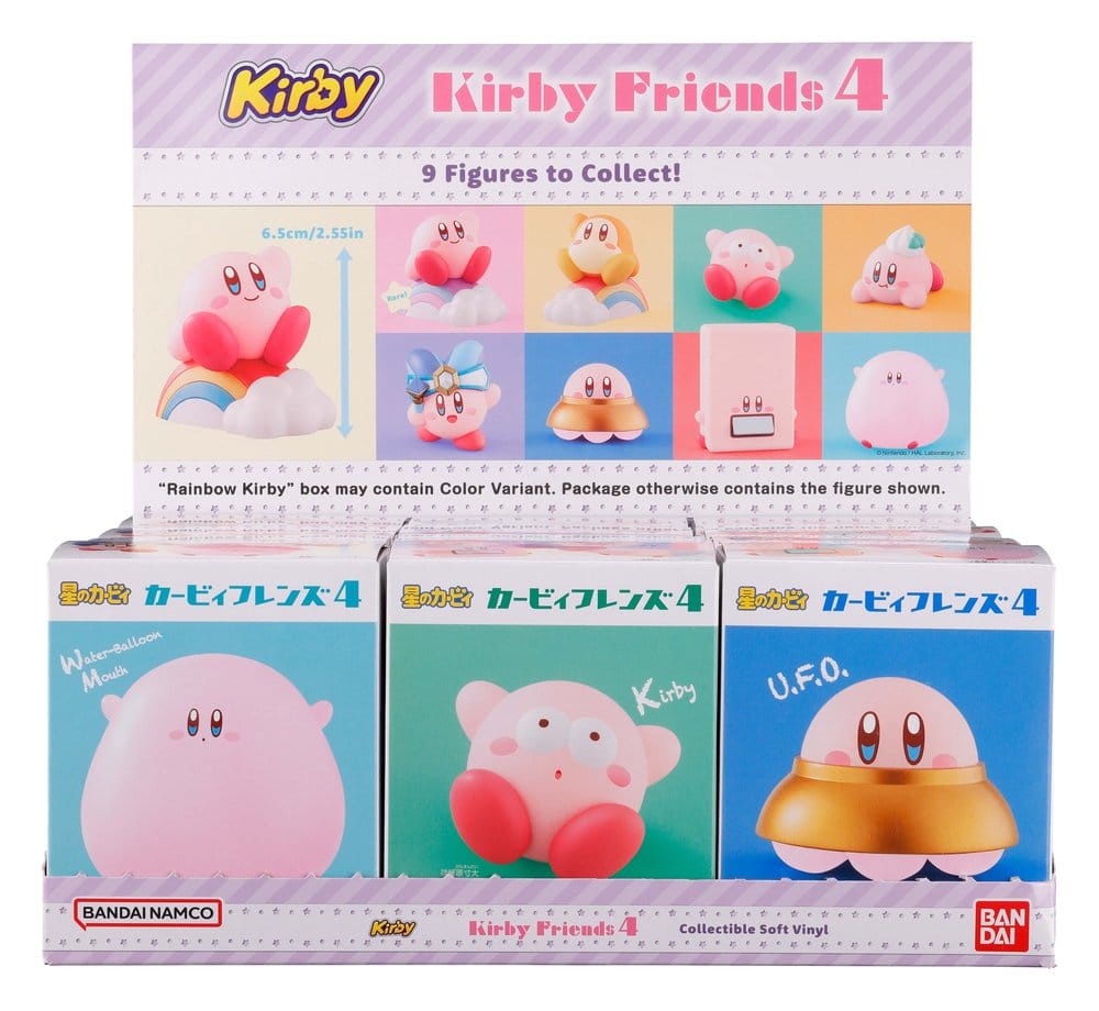 Kirby Friends Mini Figur Wave 4 (Nyutgåva) 7 cm Display (12)