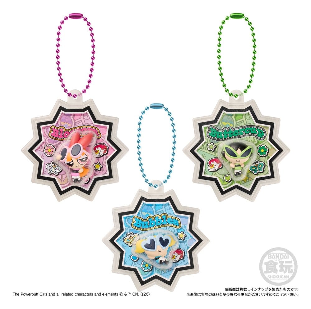 The Powerpuff Girls Shokugan Box Keyrings Blind Box 5 cm Display (12)