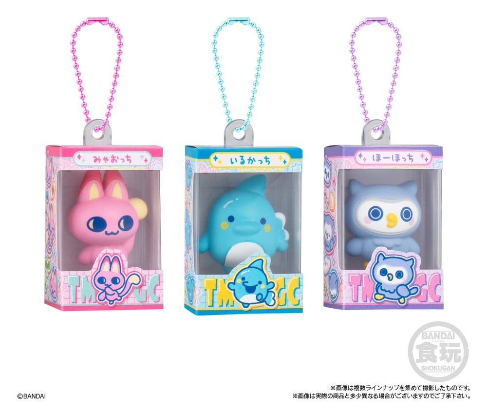Tamagotchi Shokugan Box Mini-nyckelring Wave 5 Blind Box 4 cm Display (12)