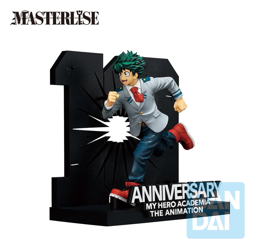My Hero Academia Ichibansho Masterlise PVC-figur Izuku Midoriya – 10-årsjubileum – 21 cm