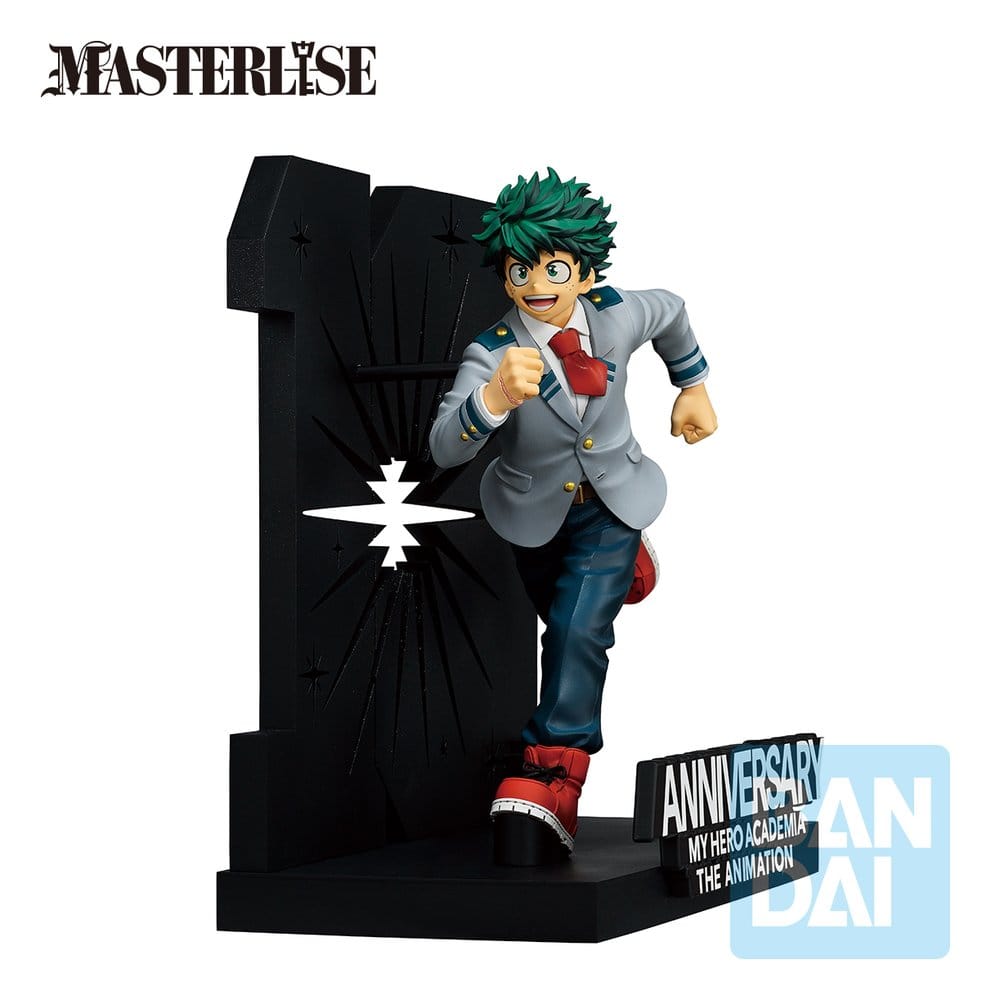My Hero Academia Ichibansho Masterlise PVC-figur Izuku Midoriya – 10-årsjubileum – 21 cm