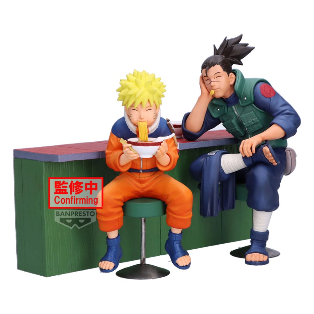 Naruto 72 Serie PVC Figur Naruto Uzumaki & Iruka Umino 13 cm Banpresto