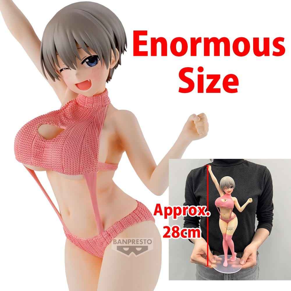 Uzaki-chan vill hänga med! Eternal Romance PVC-figur Hana Uzaki (Tröja och baddräkt version) 28 cm