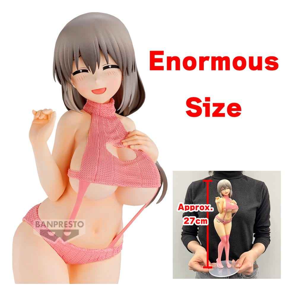 Uzaki-chan vill umgås! Evig Romantik PVC-figur Tsuki Uzaki (Tröjbaddräkt Version) 27 cm