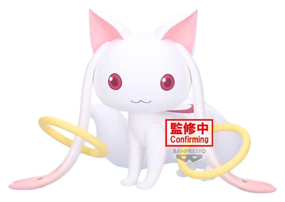 Puella Magi Madoka Magica Stigande Fluffig Puffig Stor PVC-figur Kyubey 13 cm