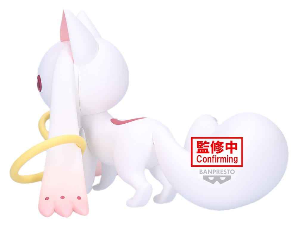 Puella Magi Madoka Magica Stigande Fluffig Puffig Stor PVC-figur Kyubey 13 cm