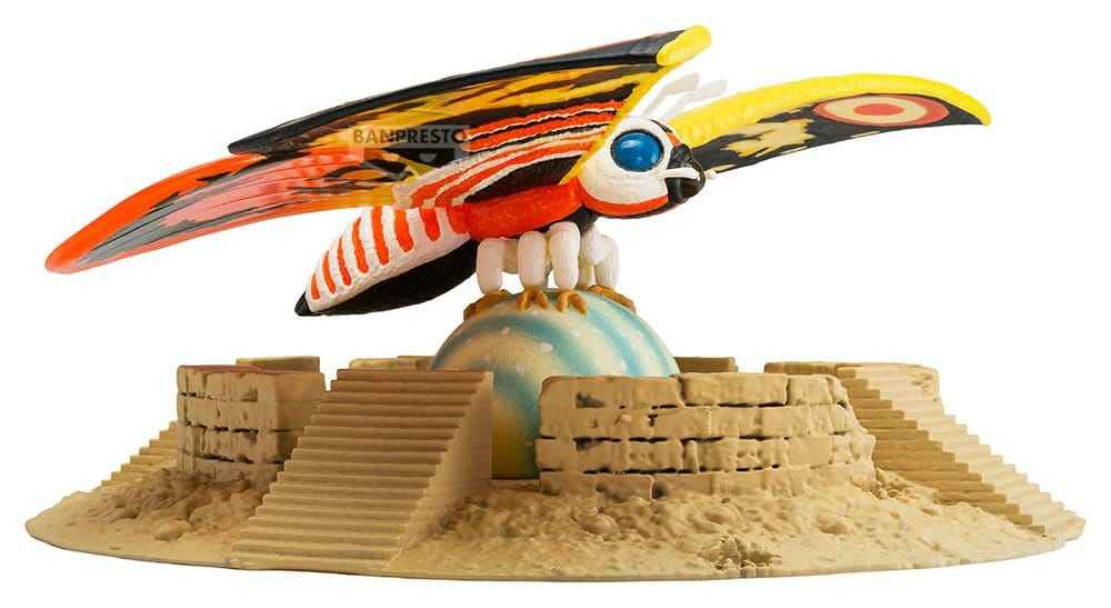 Återfödelsen av Mothra Toho Monster Series Konst Vignett PVC-figur Mothra (1996) 5 cm