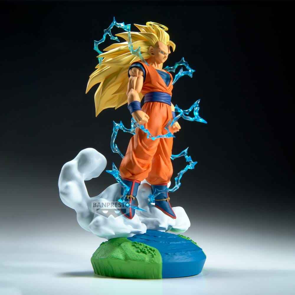 Dragon Ball Z Historiebox PVC-figur Super Saiyan 3 Son Goku 18 cm