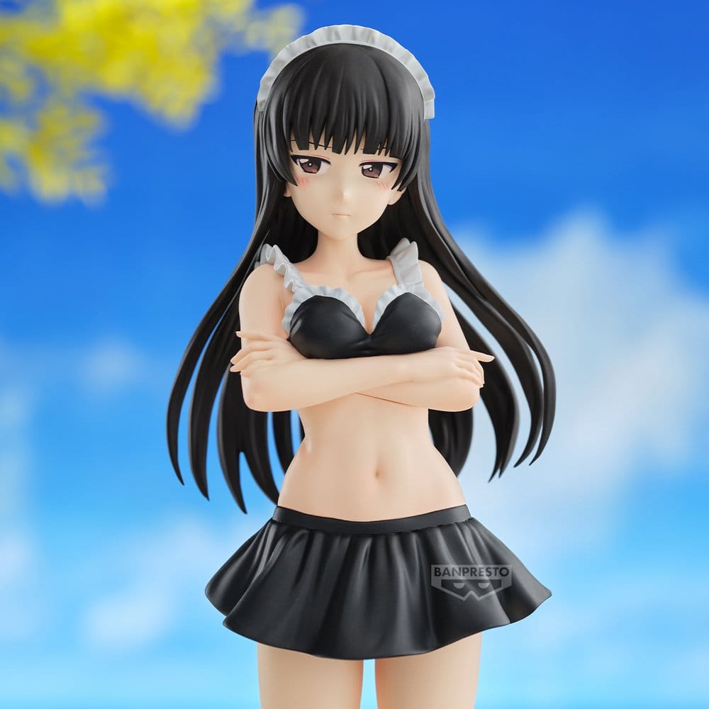 Girls und Panzer das Finale Eternal Romance PVC Figure Shiho Nishizumi Maid Swimsuit Ver. 28 cm