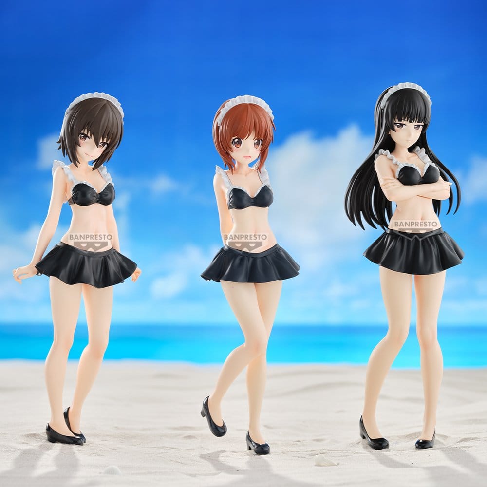 Girls und Panzer das Finale Eternal Romance PVC Figure Shiho Nishizumi Maid Swimsuit Ver. 28 cm