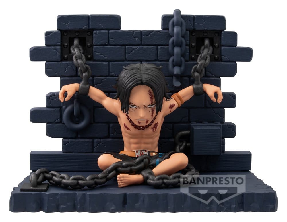 One Piece World Collectable Figure Mini Figure Portgas D. Ace (Impel Down) 8 cm