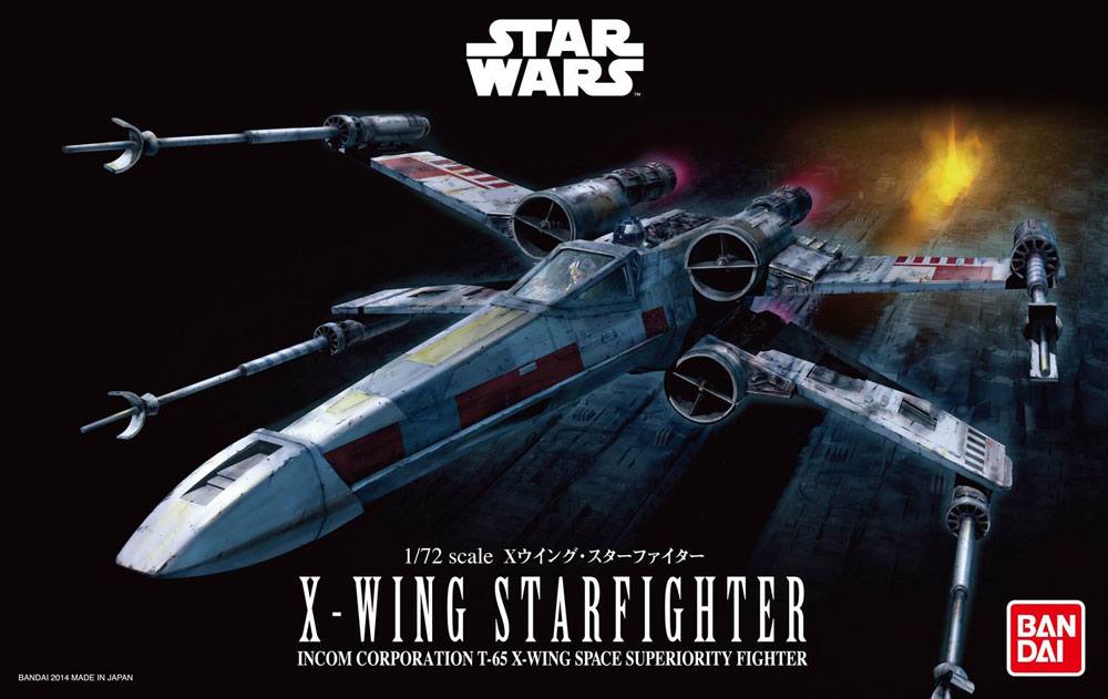 Star Wars Plastmodell Kit 1/72 X-Wing Starfighter Bandai Star Wars