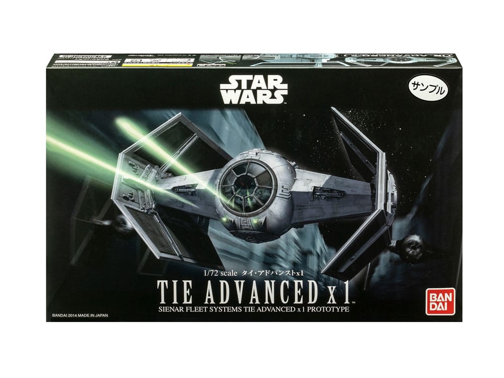 Modellbyggsats Star Wars 1/72 TIE Advanced x1, 10 cm