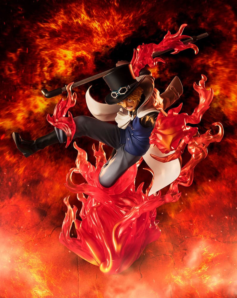 One Piece Figuarts ZERO Sabo Fire Fist Rook Staty Bandai Tamashii Nations