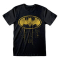 Batman T-Shirt med Droppande Symbol - Storlek M Heroes Inc