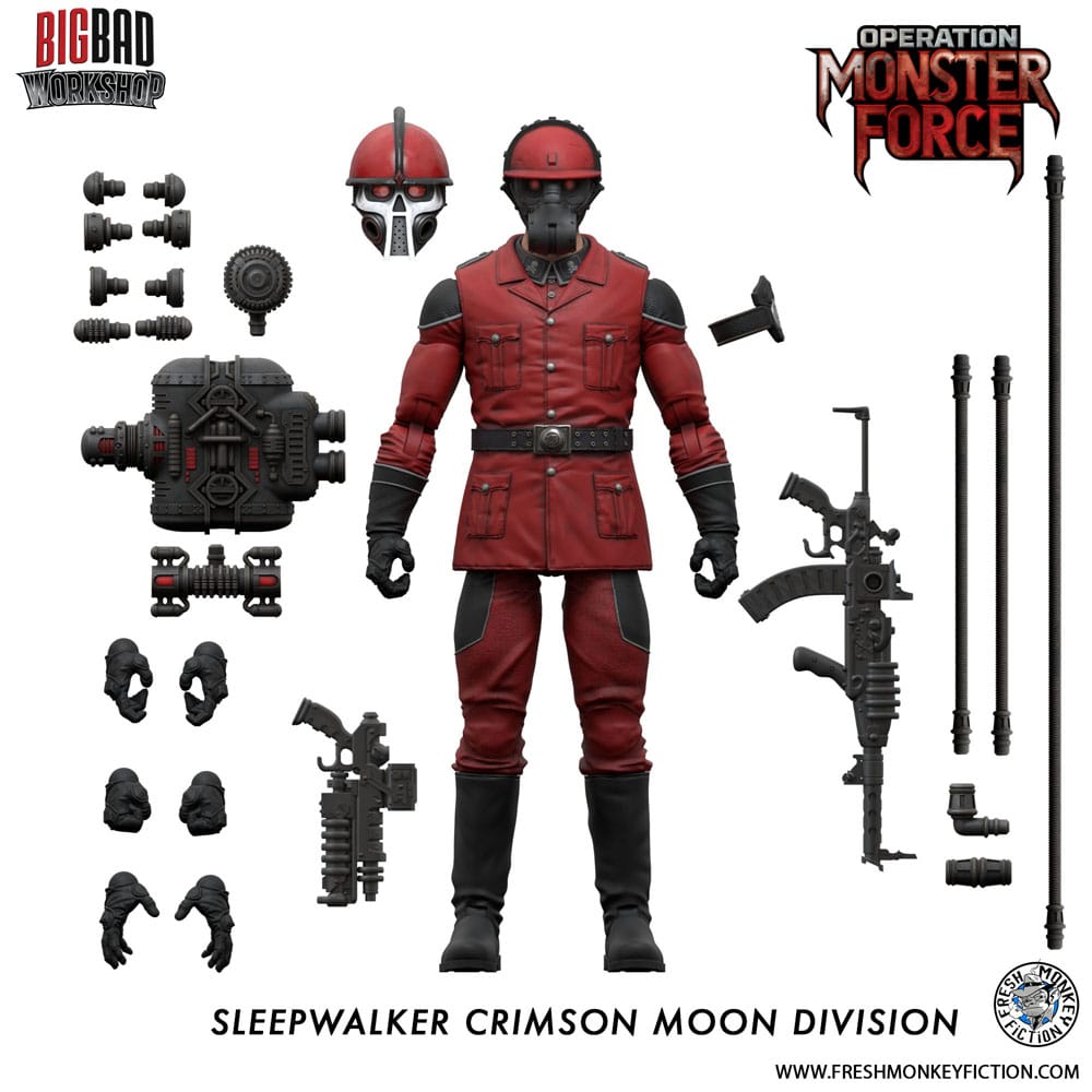 Operation: Monster Force Actionfigur 1/12 Sleepwalker Crimson Moon Division 15 cm BigBadWorkshop