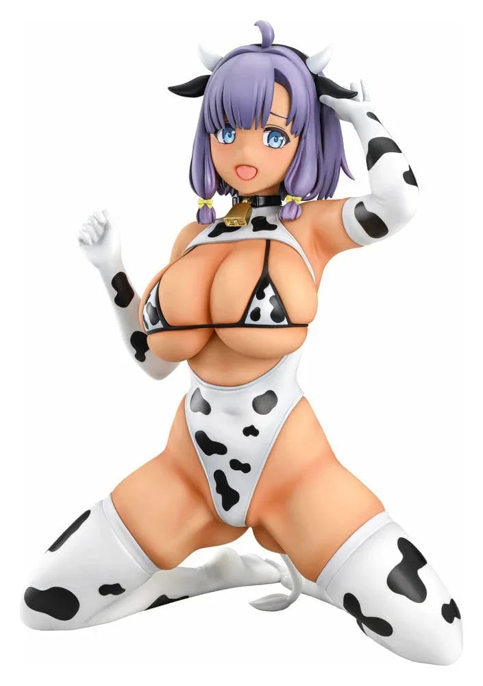 Nukitashi The Animation PVC Figur 1/5 Misaki Hotori Cow print kostym Tanned Ver. 22 cm