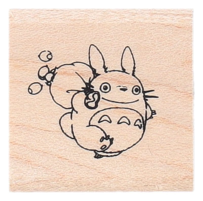 My Neighbor Totoro Stamp with Pouch Middle Totoro & Acorns