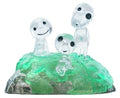 Princess Mononoke Kumukumu Crystal Figurine Kodama