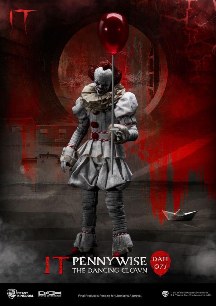 Stephen Kings It Dynamic 8ction Heroes Action Figur 1/9 Pennywise 21 cm Beast Kingdom Toys