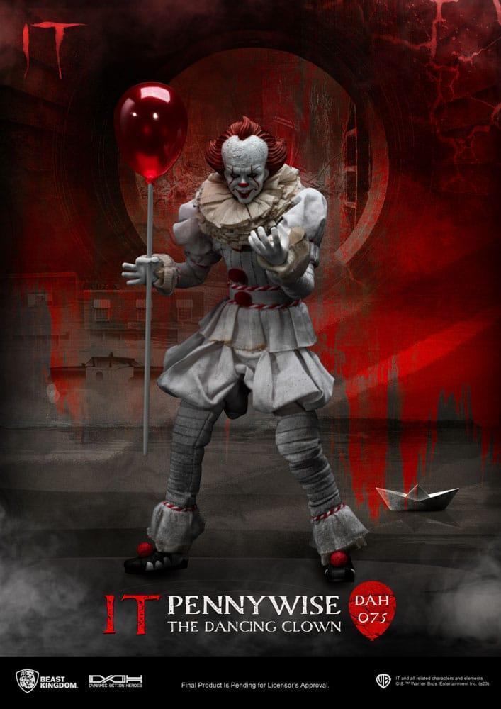 Stephen Kings It Dynamic 8ction Heroes Action Figur 1/9 Pennywise 21 cm Beast Kingdom Toys