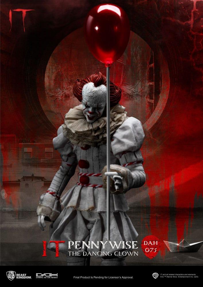 Stephen Kings It Dynamic 8ction Heroes Action Figur 1/9 Pennywise 21 cm Beast Kingdom Toys