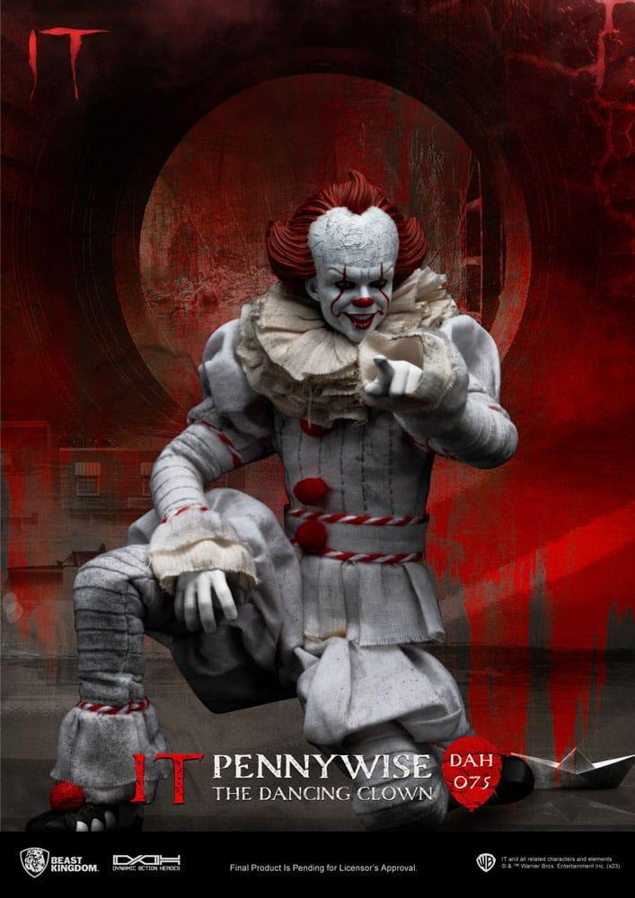 Stephen Kings It Dynamic 8ction Heroes Action Figur 1/9 Pennywise 21 cm Beast Kingdom Toys